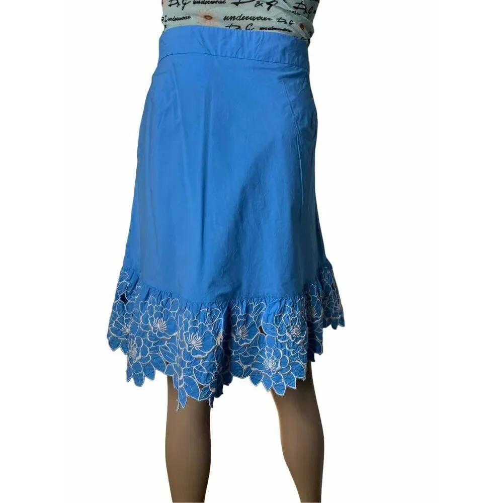 Moschino Love flower cotton skirt
